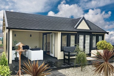 terrasse couverte chalet en bois BIG Ben