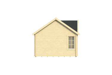 chalet bois BIG LAUREN et sa fenêtre arrière