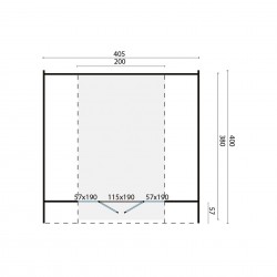 plan et dimensions pod camping oval