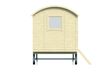 Roulotte JOEY – vue arrière escalier à droite