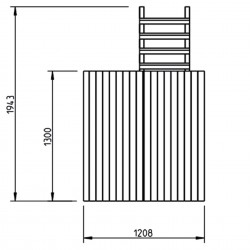 Toboggan Kiosk Blue Rabbit