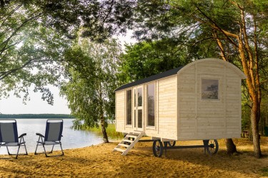 Roulotte BARBY – façade bois