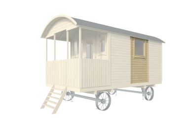 Panneau avec fenêtre 120 × 198 cm pour roulotte – vue avant