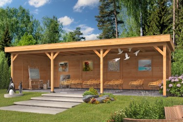 Pavillon de jardin semi...