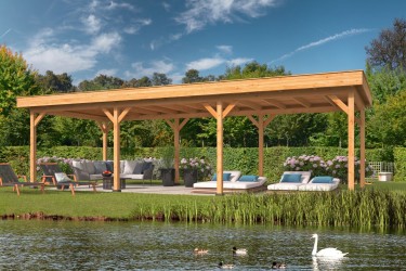 Pavillon de jardin ouvert...