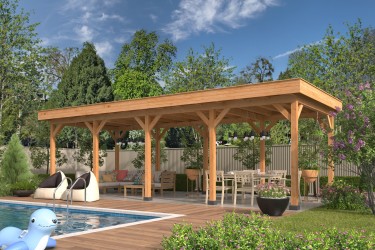 Pavillon de jardin ouvert 9...