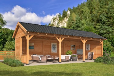 Pavillon de jardin semi...