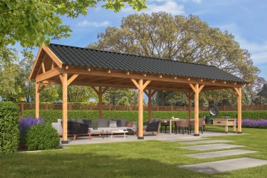 Pavillon de jardin ouvert...