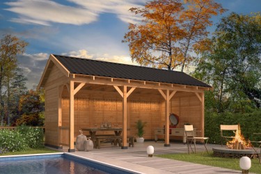 Pavillon de jardin semi...