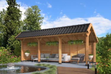 Pavillon de jardin semi...