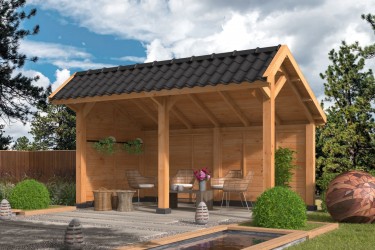 Pavillon de jardin semi...