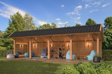 Pavillon de jardin semi...