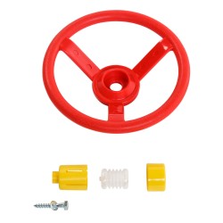 Volant rouge avec le Klaxon...