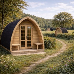 camping pod bois arc 480 bois - Barbabois