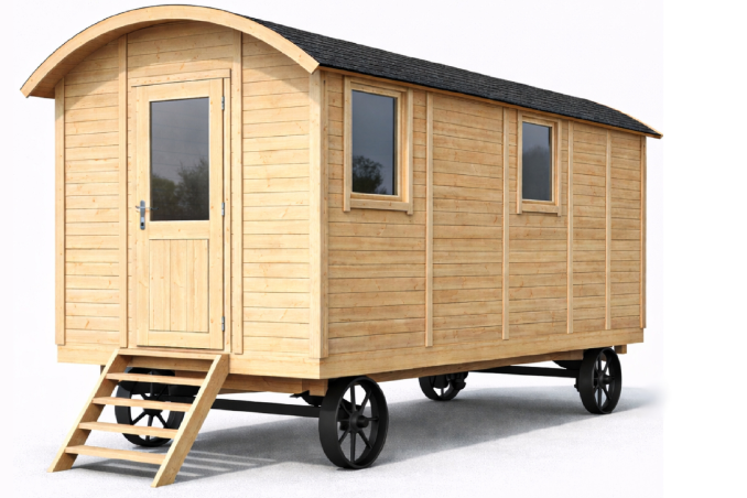 Roulotte ANGELO 14 m² bois - Barbabois