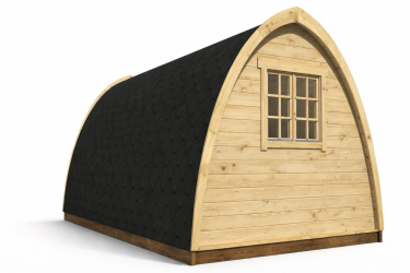 arrière du camping pod 480 avec fenêtre - glamping Barbabois