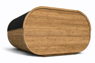 vue arrière pod camping oval