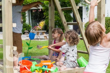 bac à sable en bois de l'aire de jeu Blue Rabbit - Barbabois