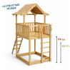 aire de jeux en bois tour Pagoda - structure de base - Barbabois