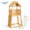 structure en bois tour de jeu blue rabbit Belvédère chez Barbabois