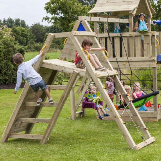 filet à grimper pour aires de jeu en bois Blue Rabbit chez Barbabois