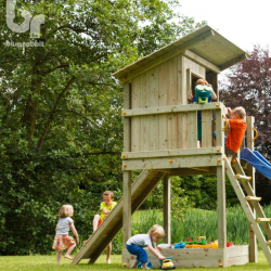 rampe d'escalade et sa corde pour aires de jeu Blue rabbit - Barbabois