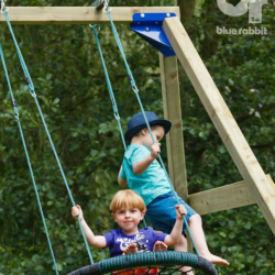 portique bois pour balançoires d'aires de jeu Blue Rabbit