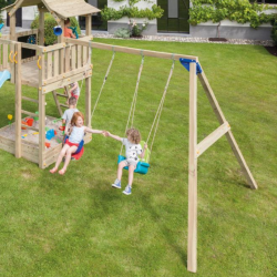portique swing pour balançoires aires de jeu en bois Blue Rabbit - Barbabois