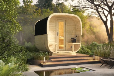 Sauna cube extérieur en...