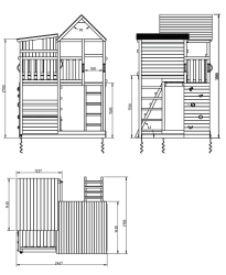 plan de l'aire de jeu Blue Rabbit modèle Palazzo
