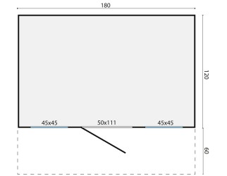 plan de la cabane enfant en bois modèle Aladin