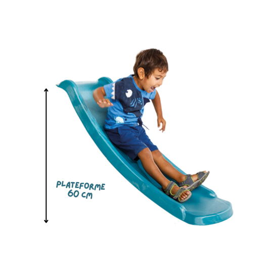 Toboggan bébé 120 cm Toba – pour aire de jeux et plateforme 60 cm - Barbabois
