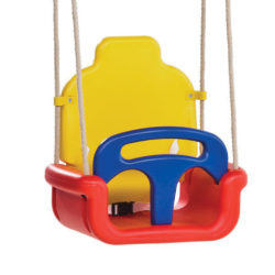 Balançoire bébé évolutive 3 en 1 pour portique ou aire de jeux - Barbabois