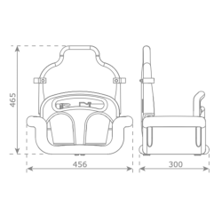 dimensions du siège de balançoire bébé évolutif 3 en 1 Barbabois