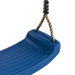 Siège de balançoire enfant en plastique soufflé bleu marine foncé  pour portique ou aire de jeu - Barbabois