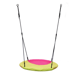 Balançoire nid enfant diamètre 100 cm rose pour portique ou aire de jeux