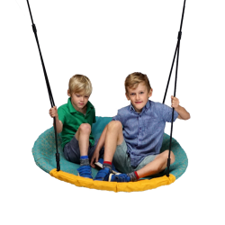 Balançoire nid enfant diamètre 100 cm turquoise pour portique ou aire de jeu