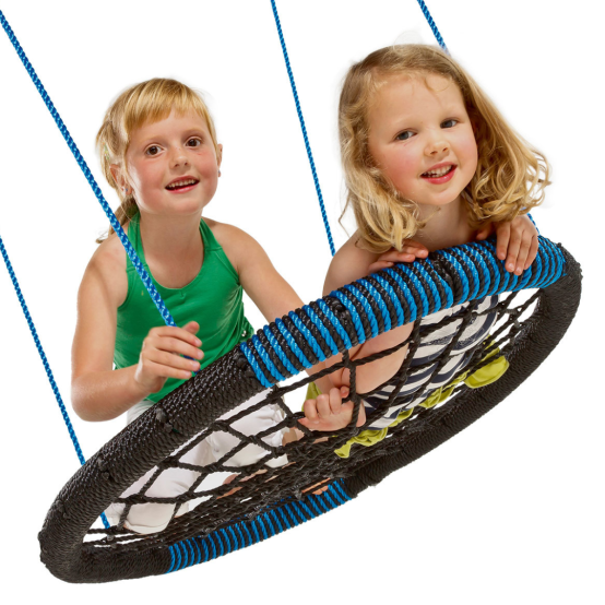 Balançoire nid enfant filet oval 100 cm pour portique ou aire de jeu - Barbabois