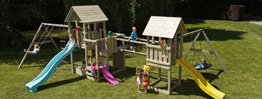 aires de jeu en bois enfant Blue Rabbit - Barbabois