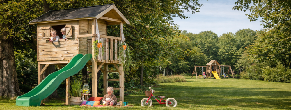 aires de jeu en bois enfant Blue Rabbit - Barbabois